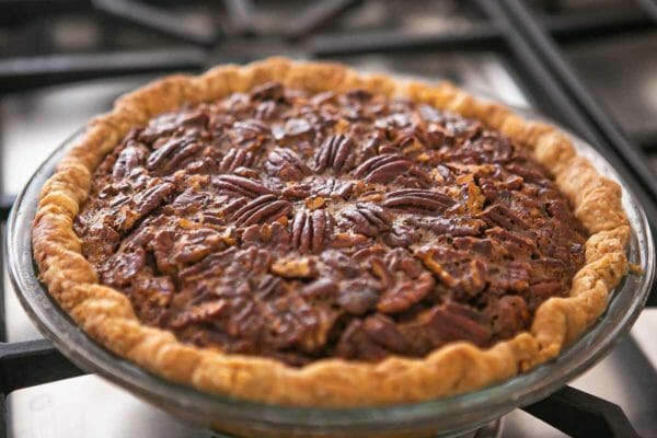 Best Pecan Pie Recipe pecan pie cooling after baking