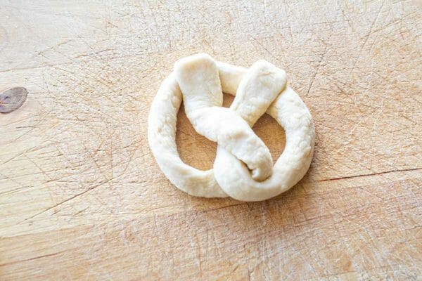 shape the pretzels