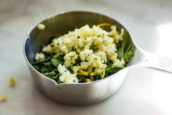 Vegetarian Greek Pasta Salad combine the dressing ingredients